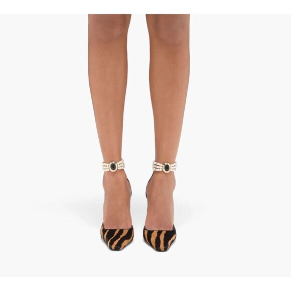 KIANA GHAVIDEL BANU PUMP ZEBRA PONY Heels $1000 NEW Sz 40 10 - Picture 4 of 5